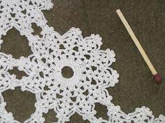 Puntillas tejidas a crochet