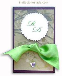 Tarjetas de invitación para bodas estilo scrapbook